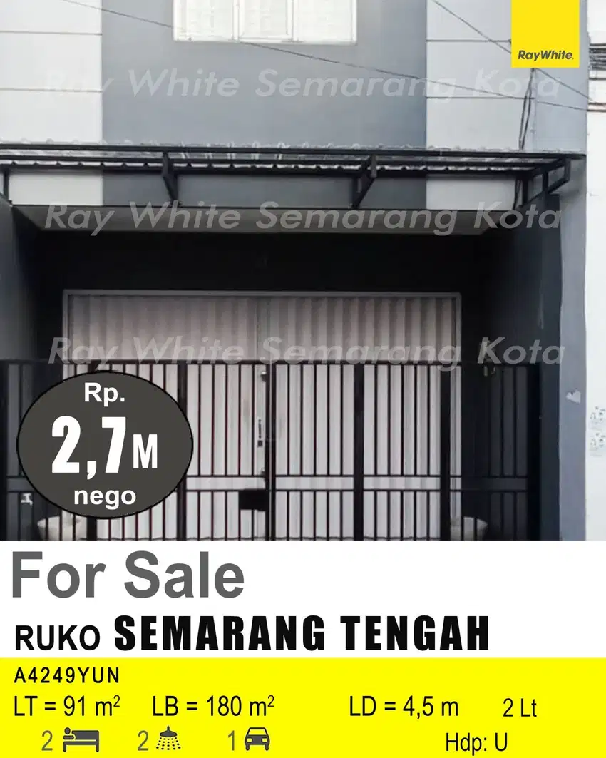 DIJUAL RUKO DI SEMARANG TENGAH A4249