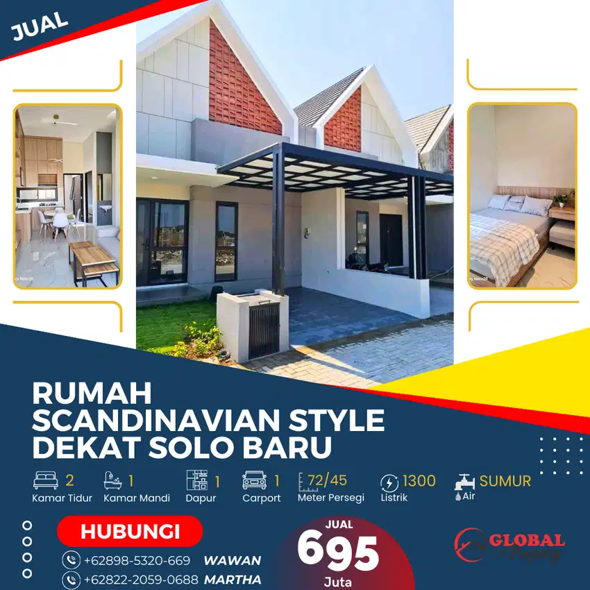 Hunian Scandinavian Style Dekat Solo Baru