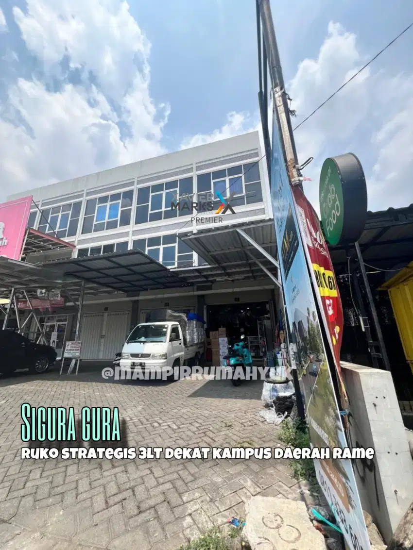 Ruko strategis 3 lantai daerah kampus di sigura gura Lowokwaru Malang