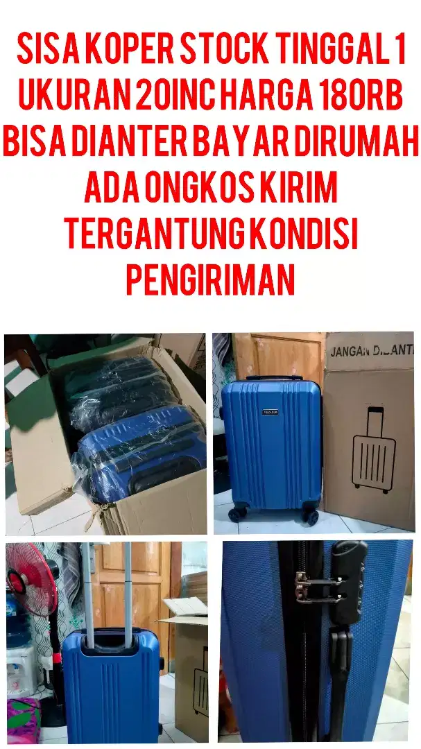 Sisa koper satu lagi ukuran 20inc