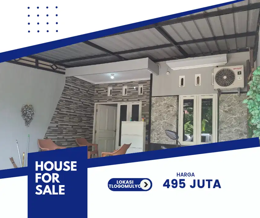 Rumah semi furnish  dijual tlogomulyo