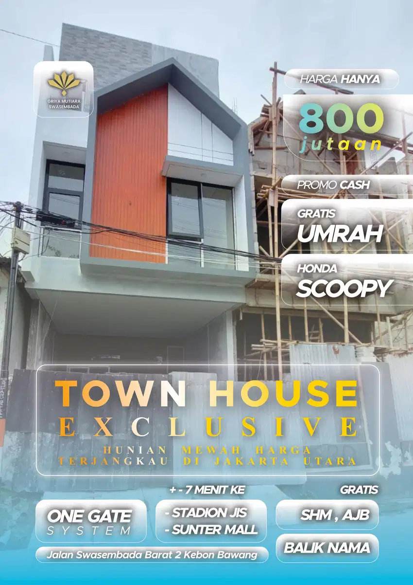Rumah mewah harga terjangkau lokasi dekat mall arta gading