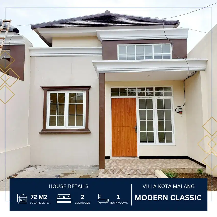 Rumah villa us view kota malang bebas banjir dekat exit tol sawojajar