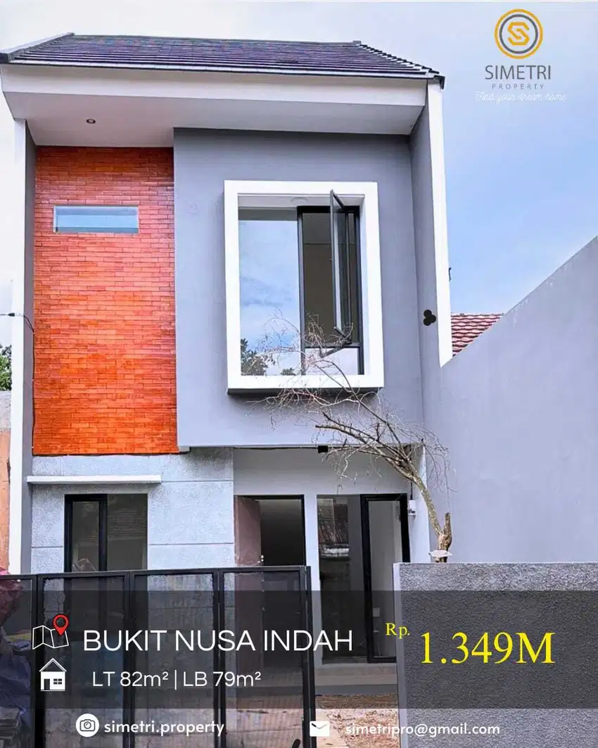 Dijual rumah baru 2 lantai di Bukit Nusa Indah Ciputat Tangsel