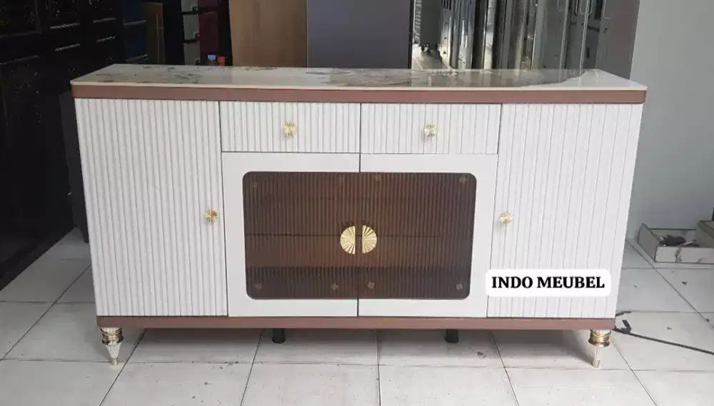 Meja Konsul Import , Buffet TV Import Granit New Modern