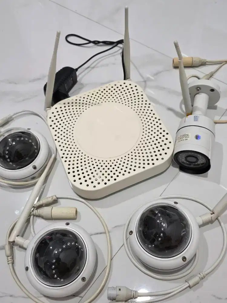 CCTV 4 chanel 4 camera wireless