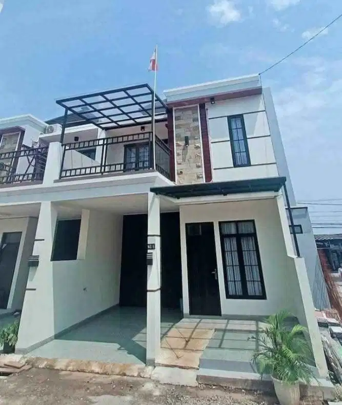 Rumah modern lokasi bergengsi perbatasan Cibubur