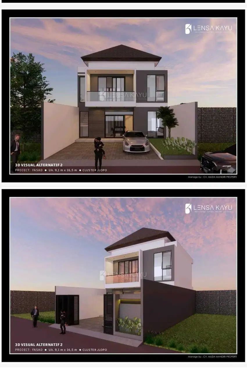dijual rumah mewah 2 lantai lokasi solobaru