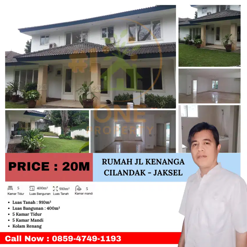Rumah Jl Kenanga, Cilandak, Jakarta Selatan