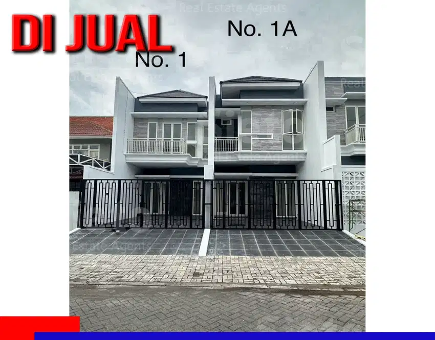 Dijual Rumah Baru Modern 2 Lantai No 1 di Jemursari Selatan