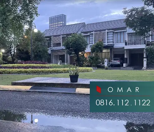 emerald distrik bintaro jaya sudah renov siap huni ada taman belakang