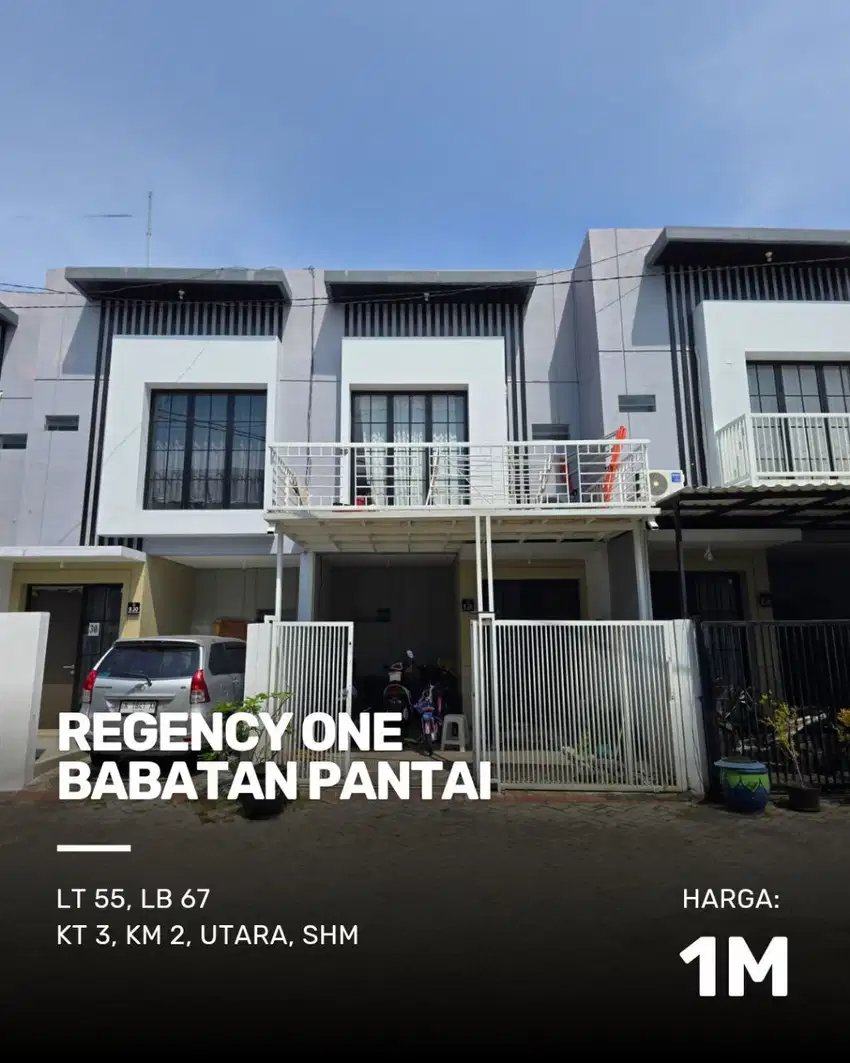 Rumah Regency One Babatan Pantai MINIMALIS SIAP HUNI