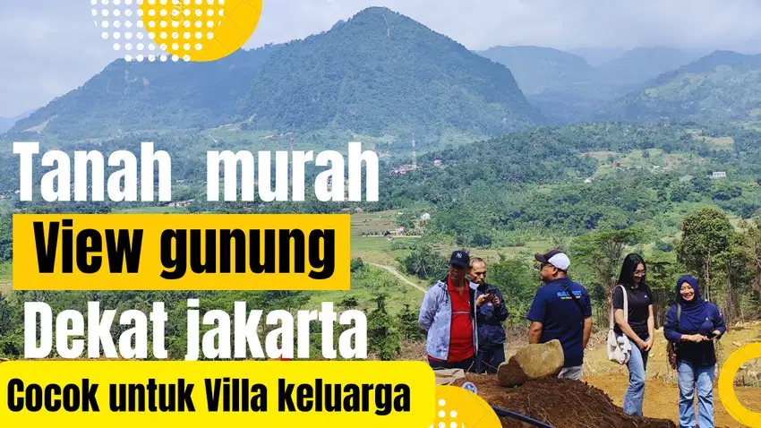 Tanah kavling 1000 meter legalitas shm view gunung