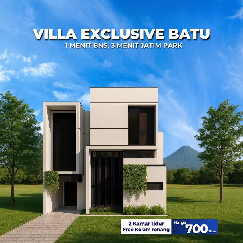 Villa Mewah di Batu, Dekat Wisata & Udara Sejuk Pegunungan