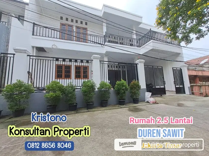 Rumah Baru 2.5 Lantai Ful Renov Duren Sawit Jakarta Timur