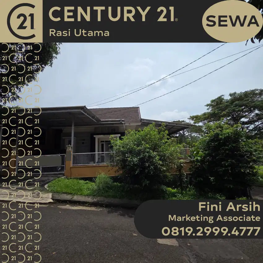 DISEWAKAN RUMAH POSISI HOEK BUKIT GOLF GUNUNG PUTRI BOGOR