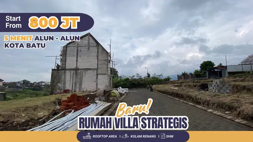 Villa Nyaman dengan Fasilitas Lengkap di Kawasan Wisata Batu