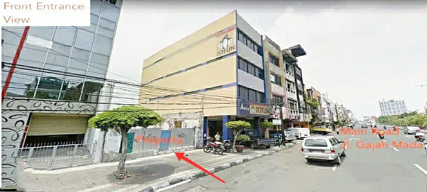 FANO- Tanah Komersil Gajah Mada Krukut Taman Sari Jalan Besar Jakbar