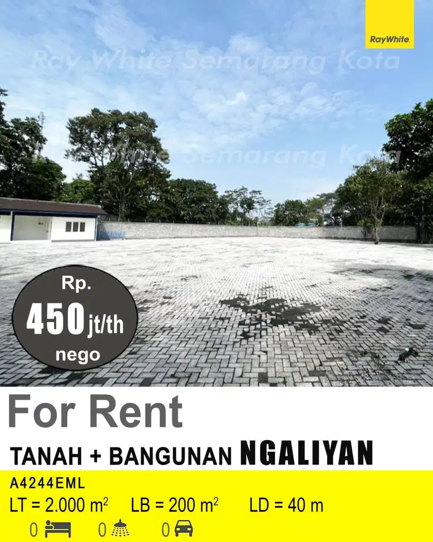 DIJUAL TANAH DAN BANGUNAN DI NGALIYAN A4244