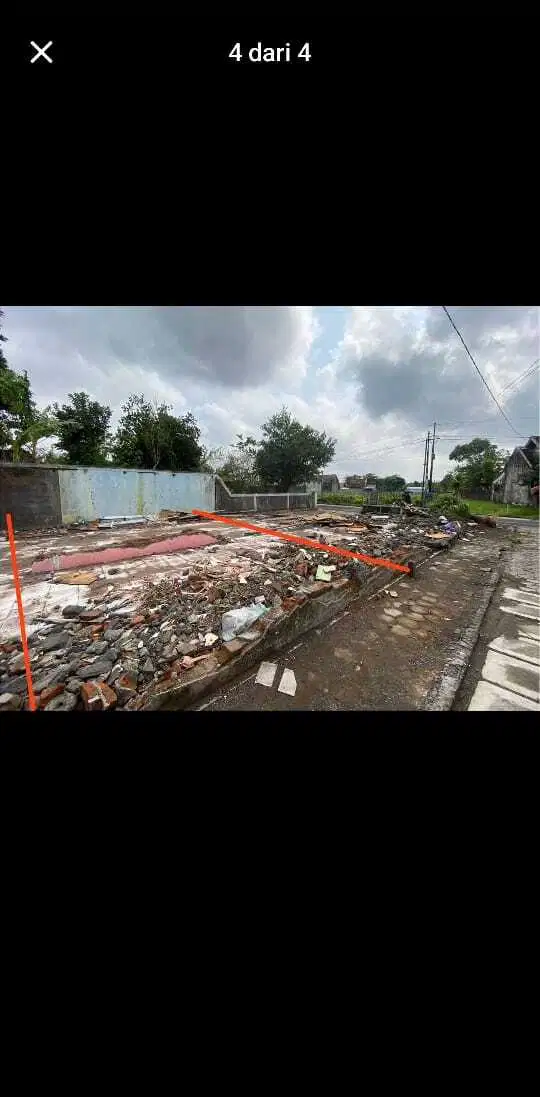 Tanah Pekarangan Bagus Area Pasar Cebongan Mlati Sleman