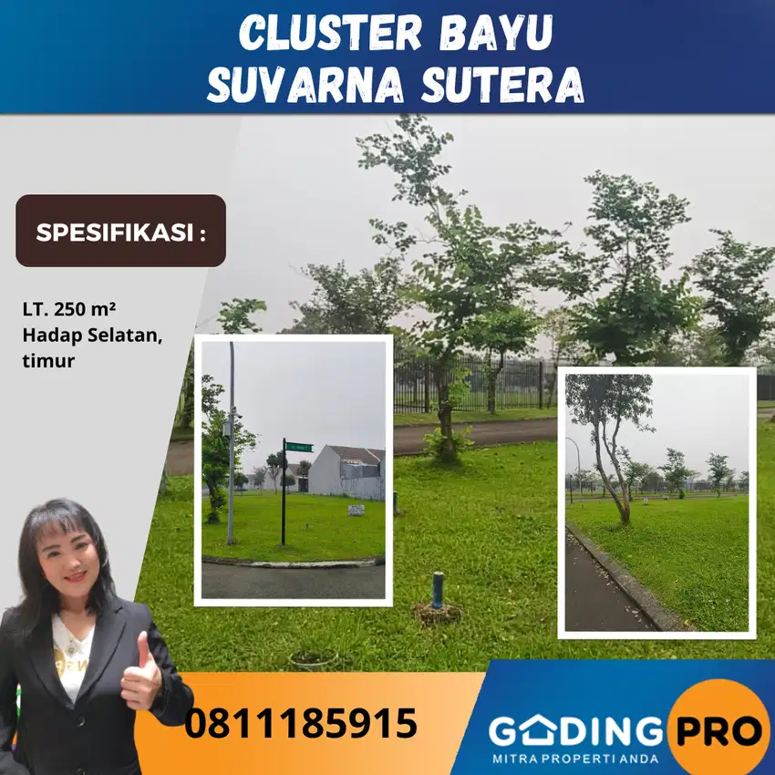Jual Cepat Tanah Kavling Cluster Bayu Lt. 250 Suvarna Cikupa Tangerang