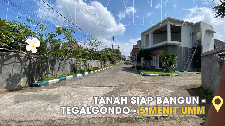 Tanah Lokasi Strategis 2 Menit UMM Tegalgondo, Malang Siap Bangun