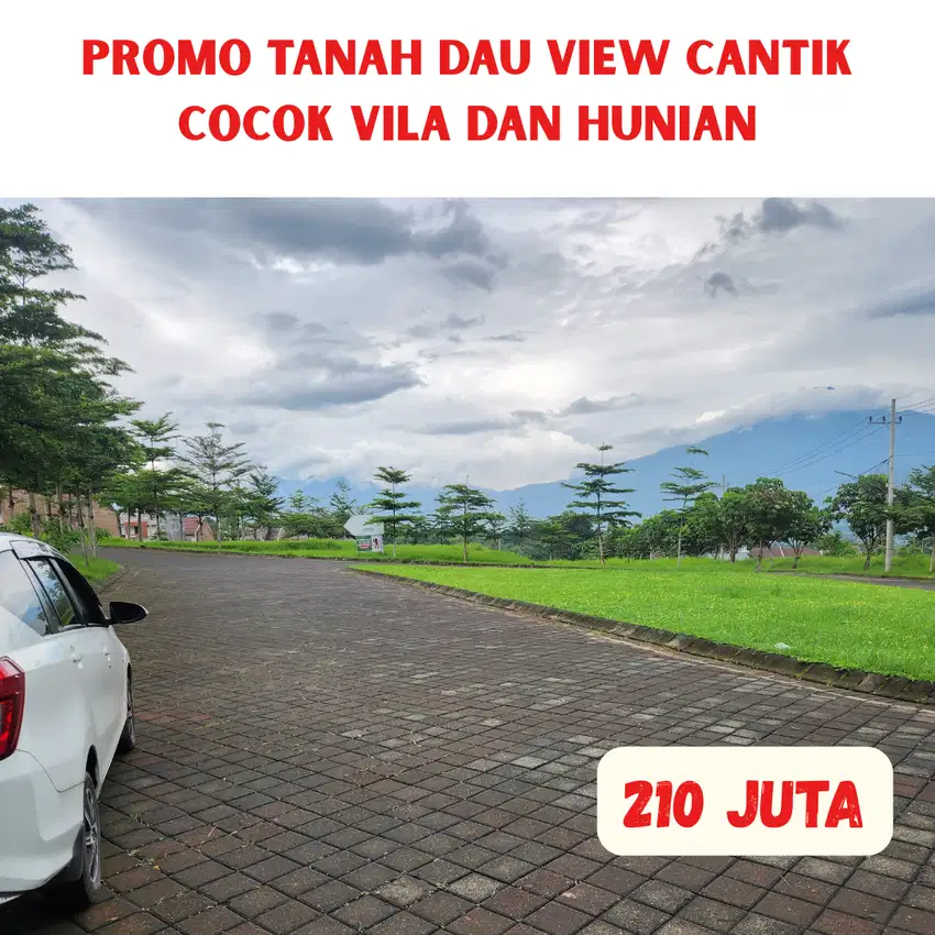 Tanah  Dau View Pegunungan Cantik Murah