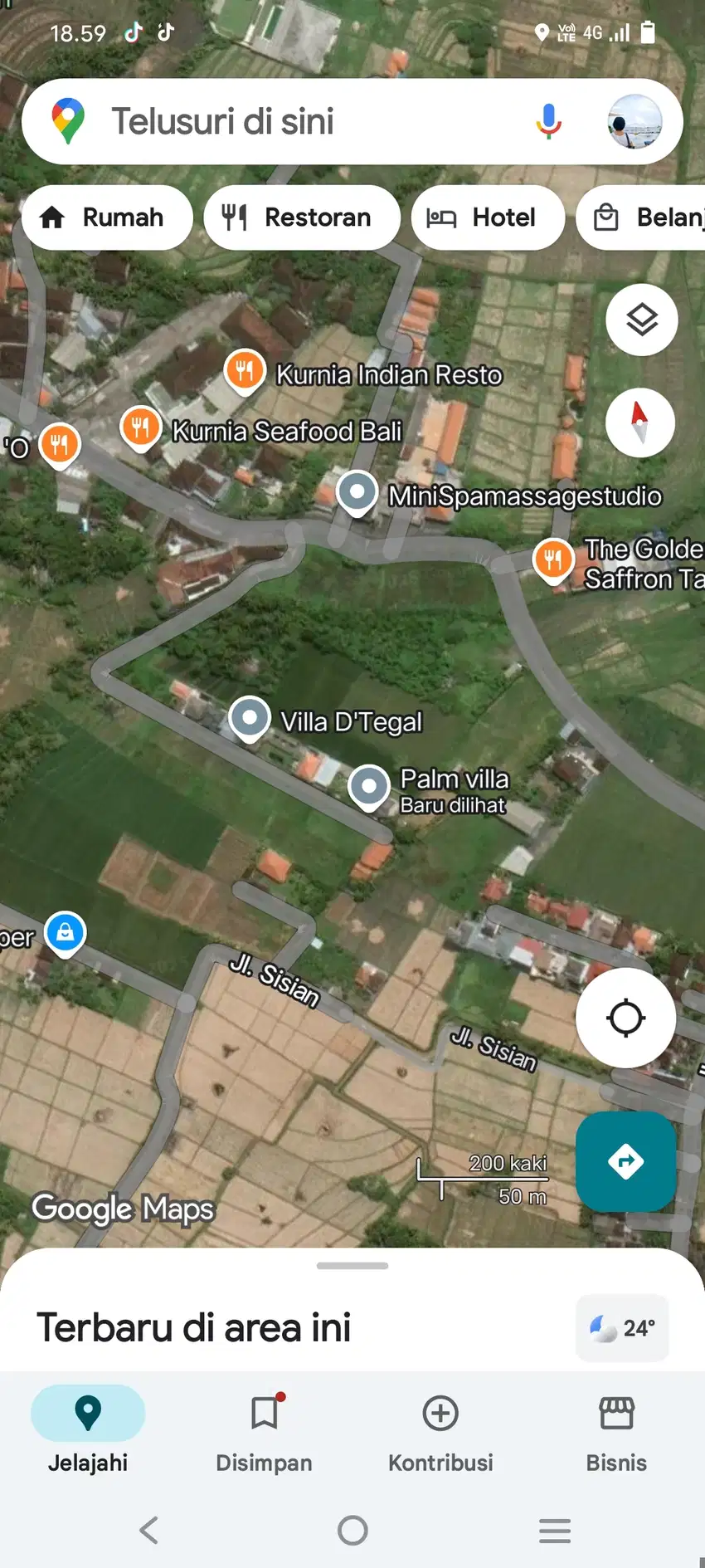 Tanah Global 2are di Braban Pantai Nyanyi Tabanan
