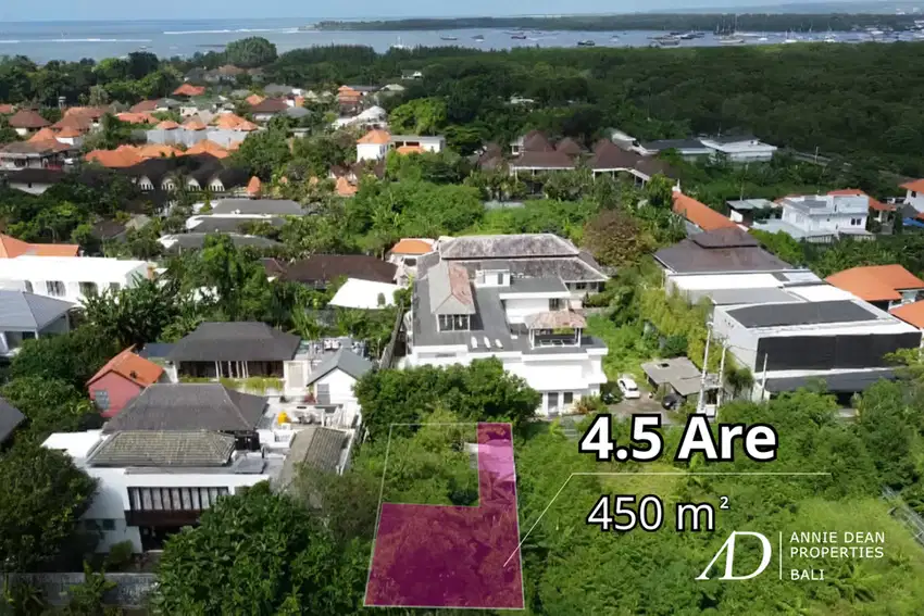 FREEHOLD LAND 450 SQUARE METERS IN PRIME LOCATION NEAR MERTASARI BEACH