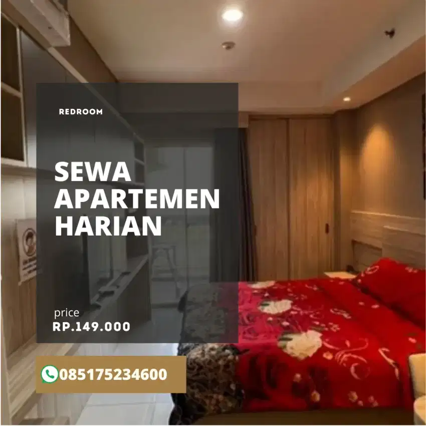 Sewa apartemen harian grand Kamala lagoon bekasi