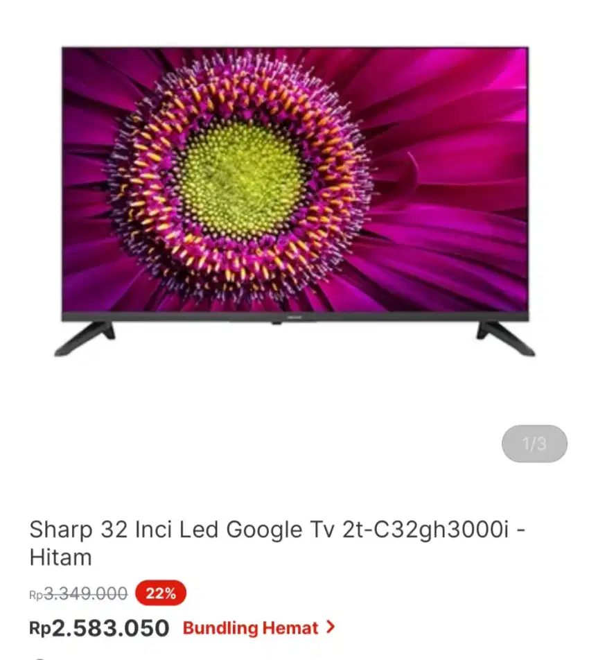 SHARP GOOGLE TV 32 INCI