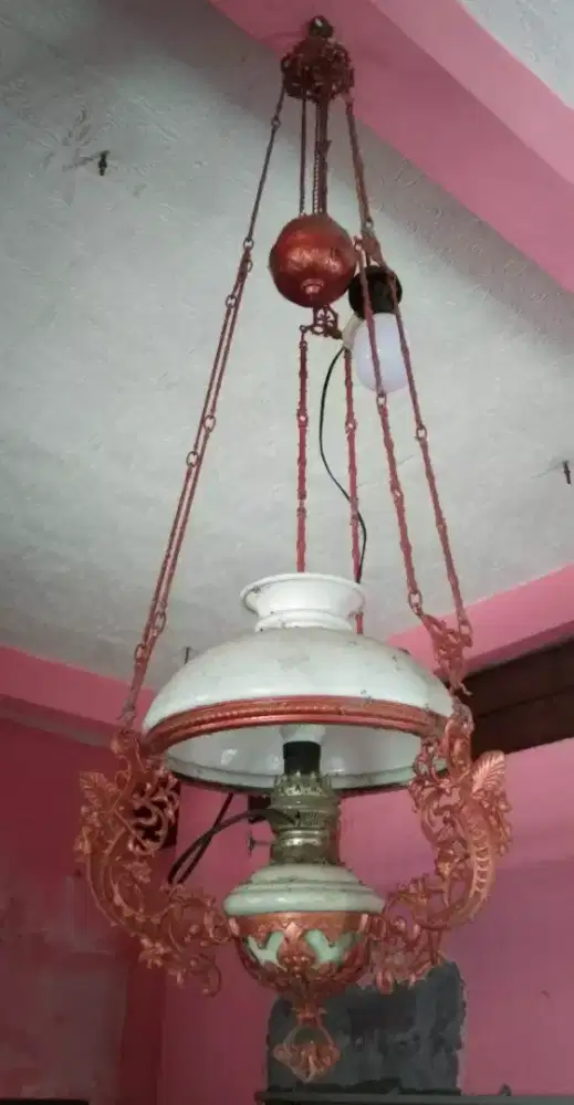 Lampu katrol/kerek/bandul lawasan, besi tebal