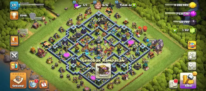 Di Jual Akun COC Pribadi