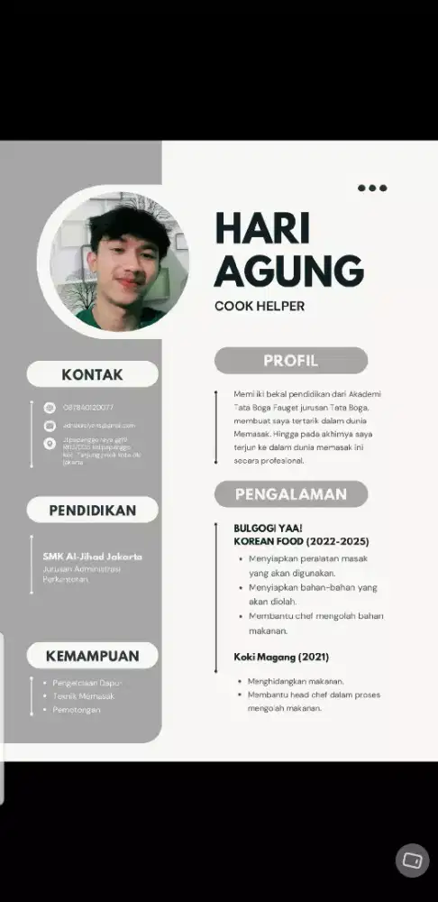 Info loker Pak/Ibu