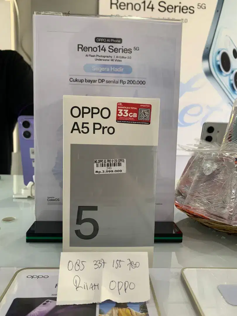Oppo A5 pro Ram 8+8/128gb ATLANTIS DAHSYAT