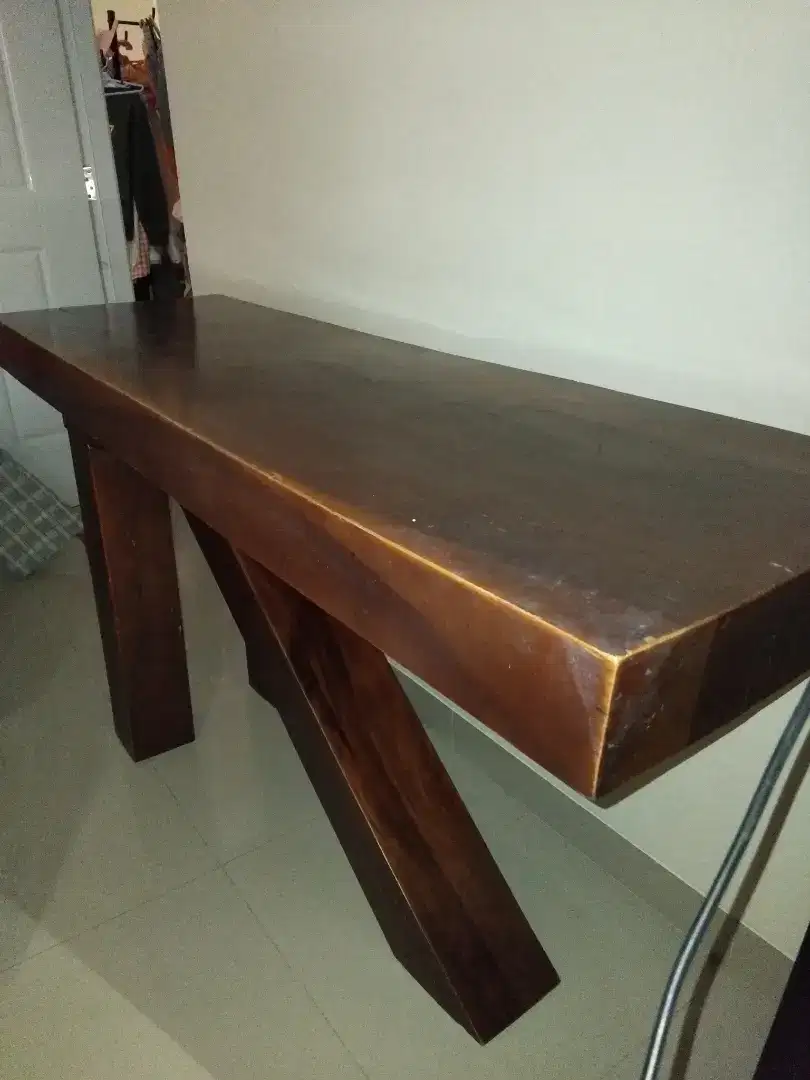 MEJA CONSUL KAYU JATI ASLI