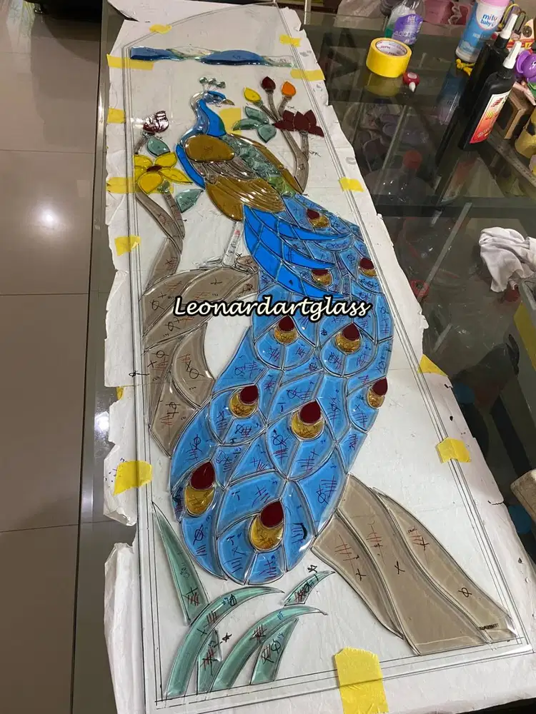 STAINED GLASS / KACA PATRI MOTIF MERAK