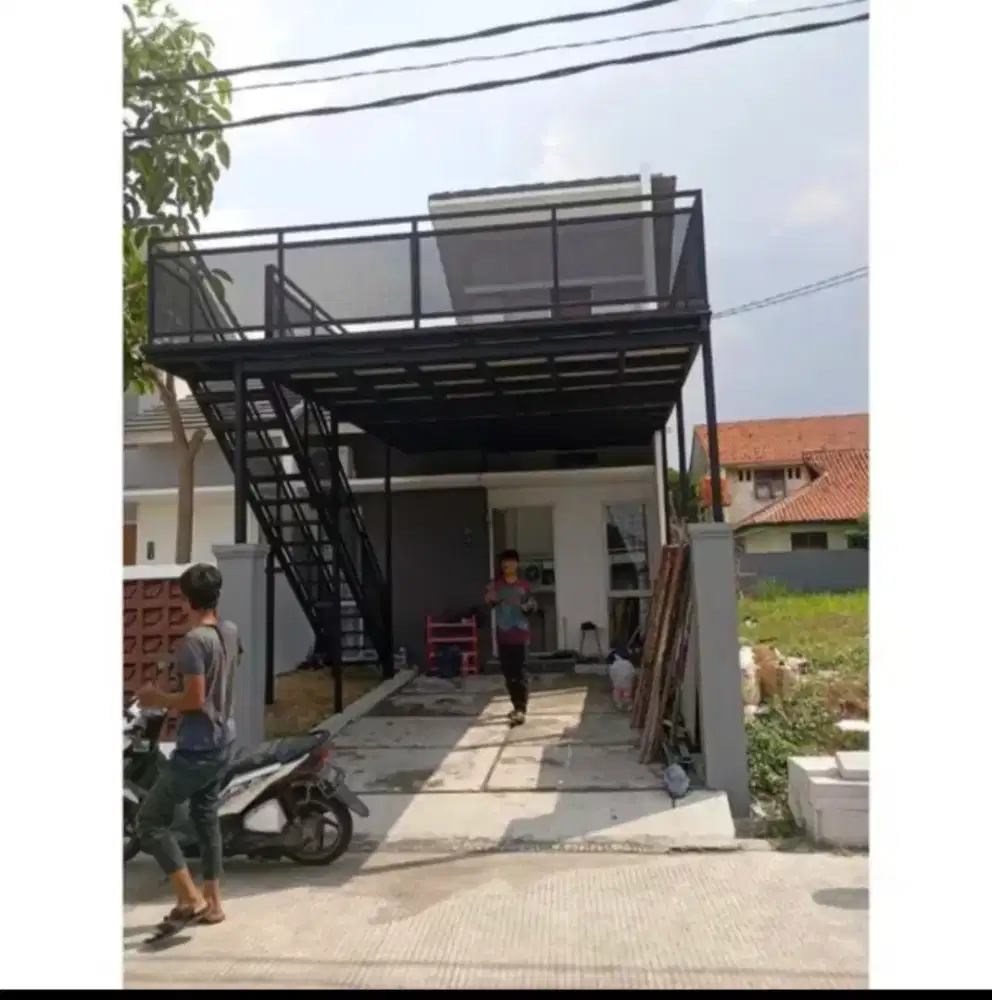 Mezzanine outdor besi hollo