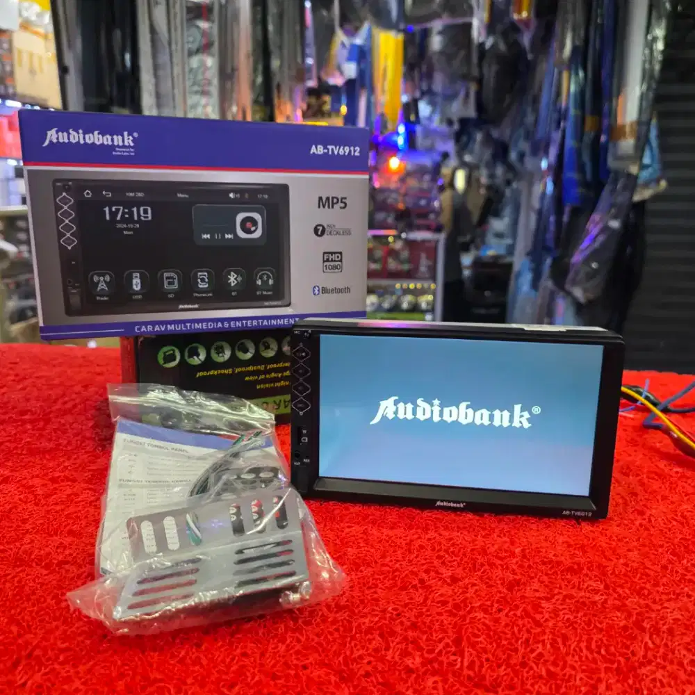 Head Unit Deckles Audiobank AB-TV6912 FHD 1080 Bluetoorh USB Aux