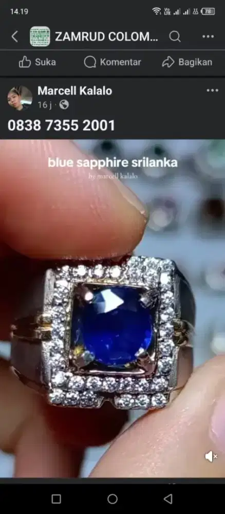 BLUE SAPPHIRE SRILANKA NO HEAT HEAT MIX MADA