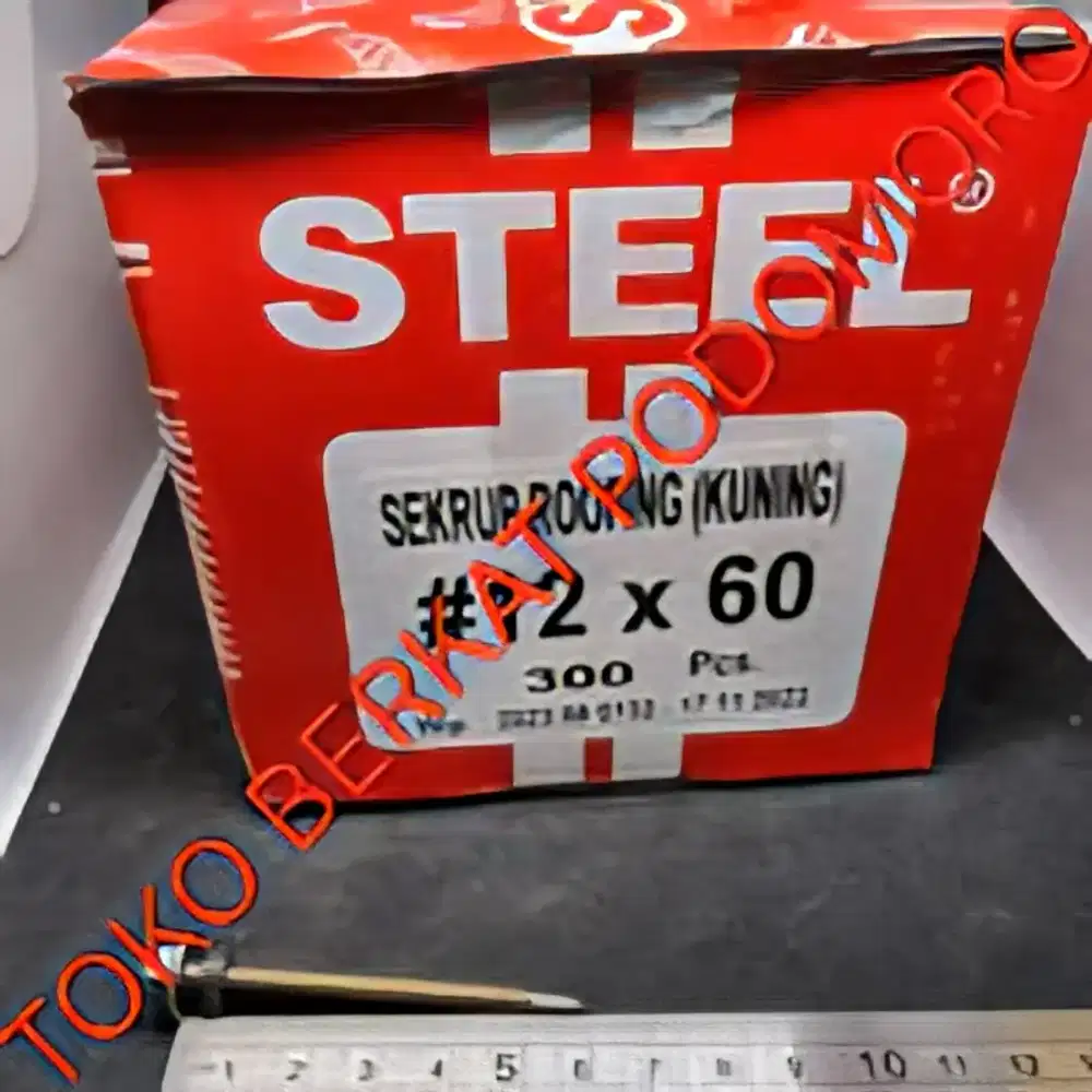 Baut drilling Sekrup / Skrup / Roofing halus merk PATTA 12x60 6cm