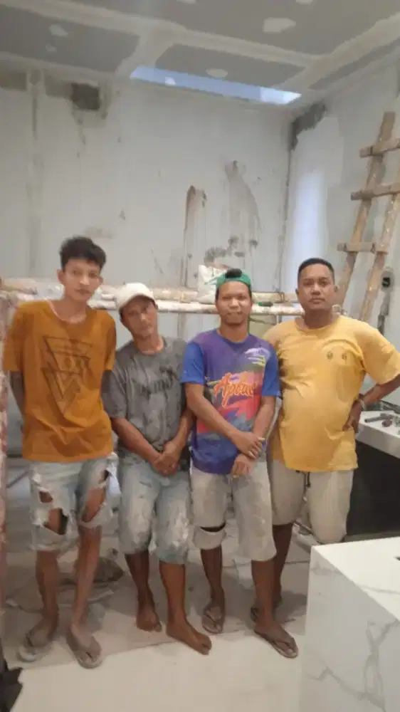 Tukang bangunan borongan harian renov design bangun bongkar rumah dll