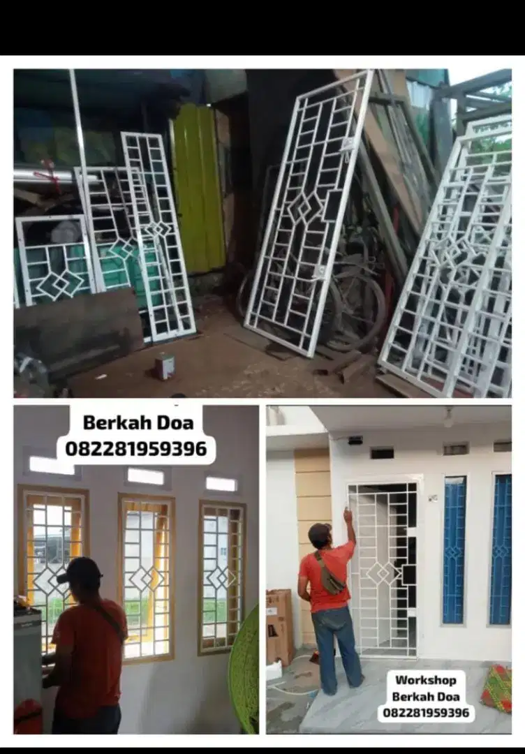 Pembuatan teralis, pagar dll
