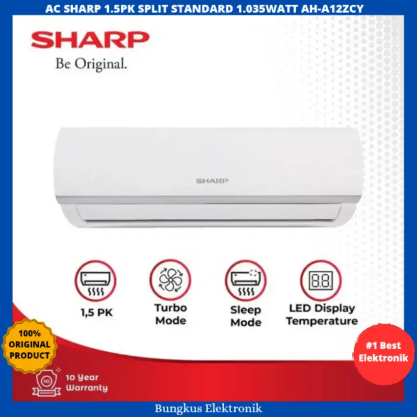 AC SHARP 1.5PK SPLIT STANDARD 1.035WATT AH-A12ZCY
