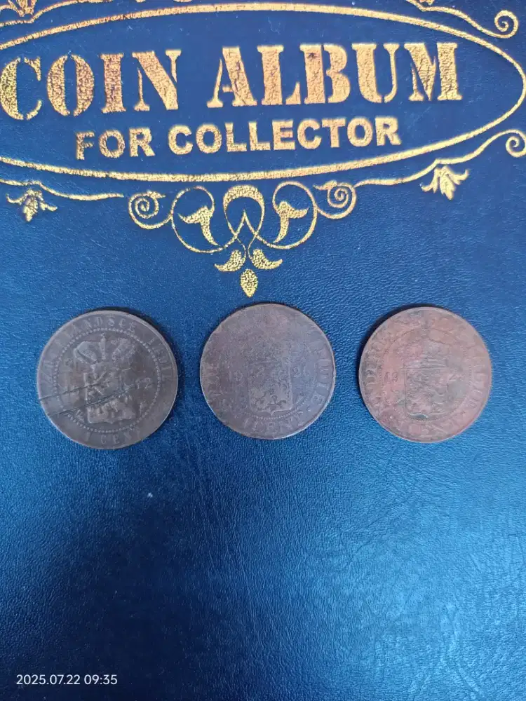 Uang Kuno 1Cent Tahun Emisi 1912/26/29