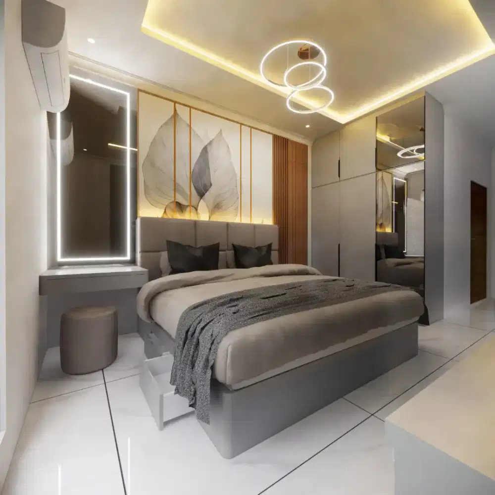 Jasa design custom furniture apartemen Pakuwon residence bekasi