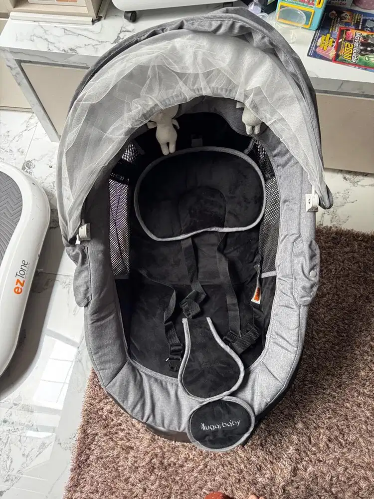 Sugar Baby Hug Me K-Series Automatic Baby Swing - BED - BLACK