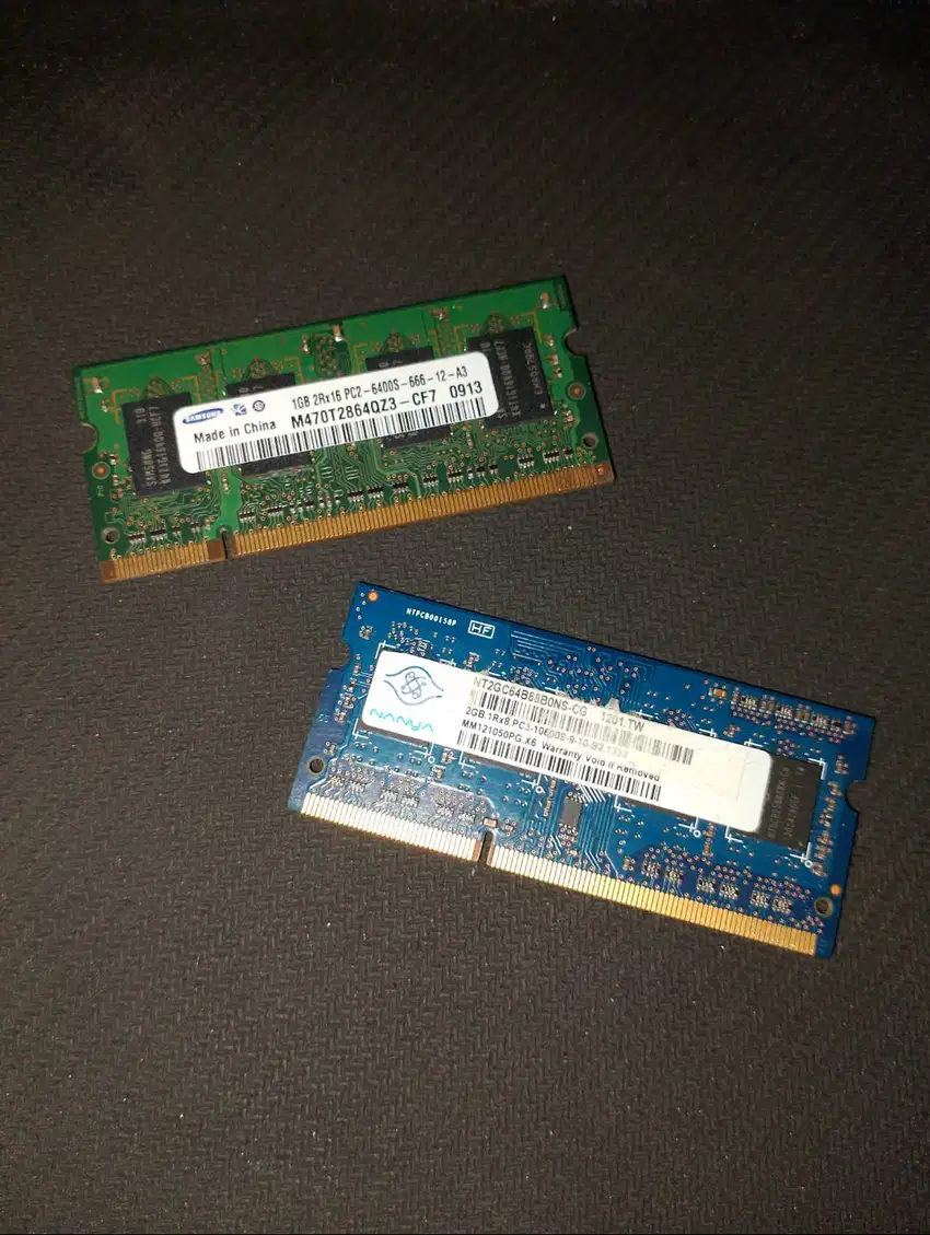 RAM Sodimm DDR2 1Gb & DDR3 2Gb