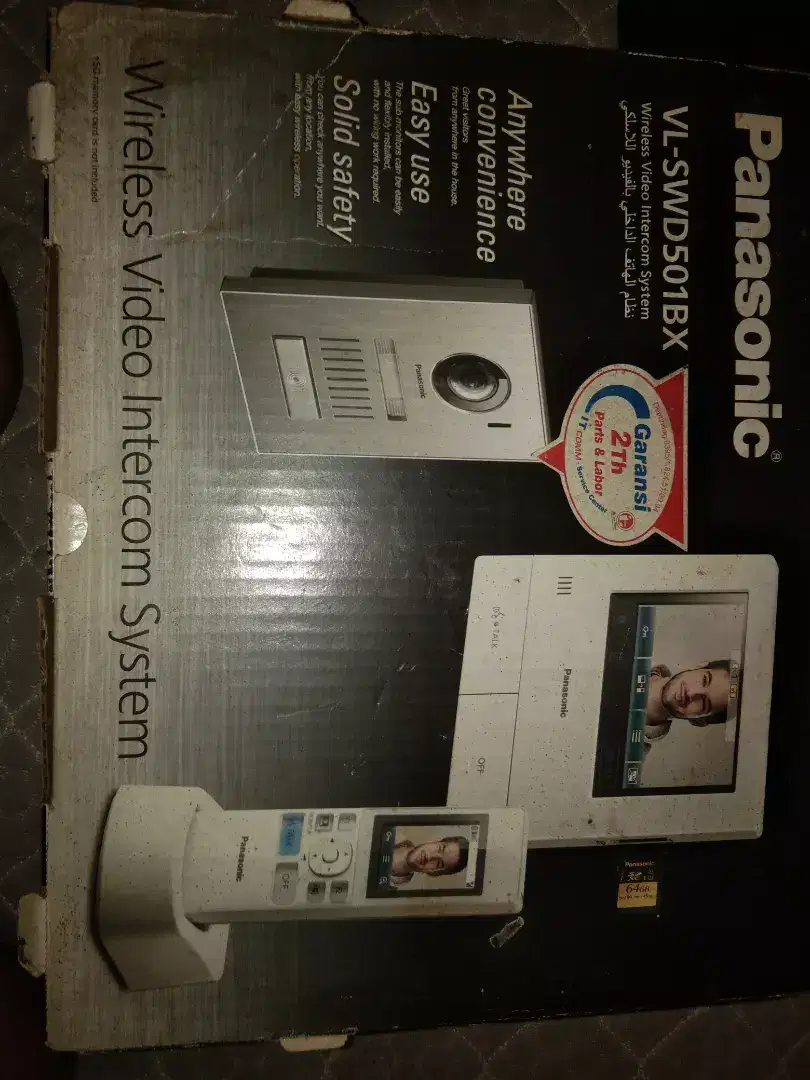 Jual wireless video intercom system merk panasonik