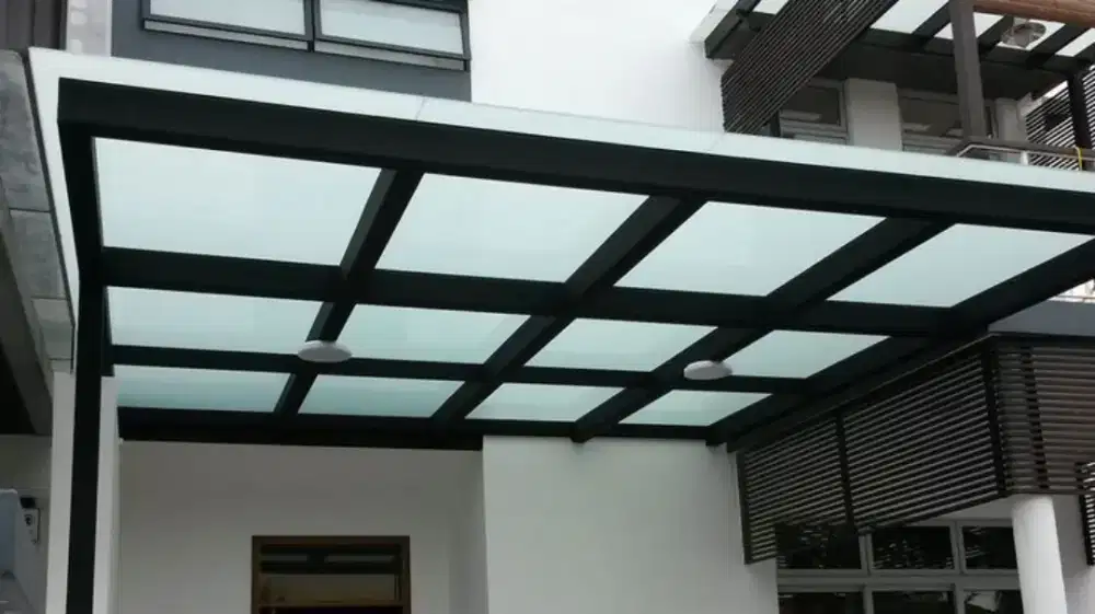 Kanopi kaca / kanopi kaca tempered / canopy tempered glass